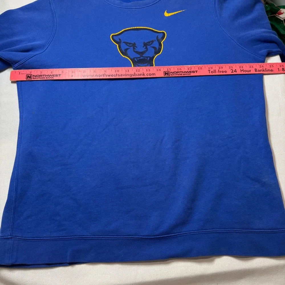 Nike Club Fleece‎ Crewneck Pitt Panther College Football Royal Blue Sweatshirt